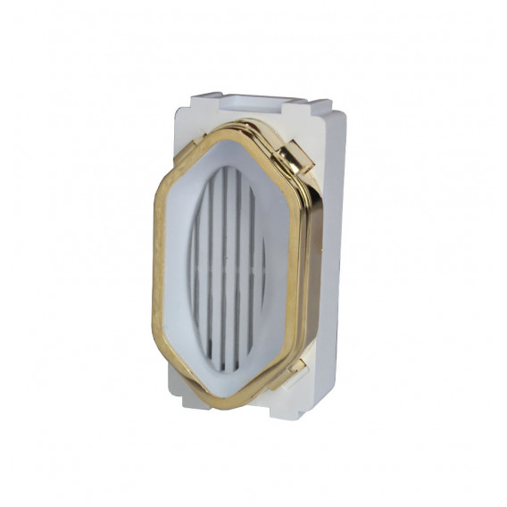 Modulo Campainha Cigarra (som) - Dicompel Novara Branco Gold 